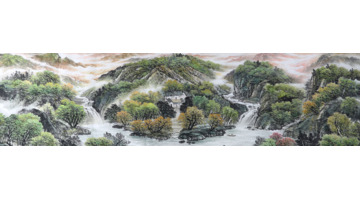 鸿运当头山水画【鸿运当头山水画寓意和象征风水】