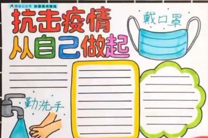 关于疫情的手抄报模板【关于疫情的手抄报素材】