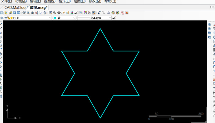 如何用CAD绘制六角星【六角星怎么画?】
