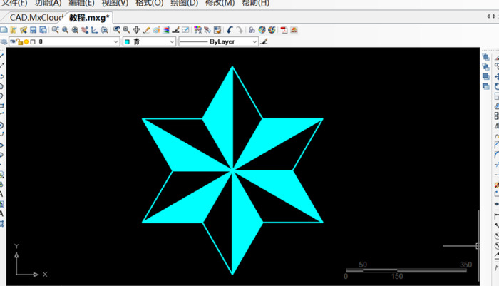 如何用CAD绘制六角星【六角星怎么画?】