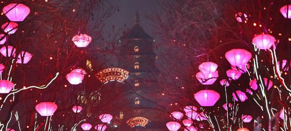 大唐不夜城图片 夜景 真实【西安大唐不夜城夜景图片】