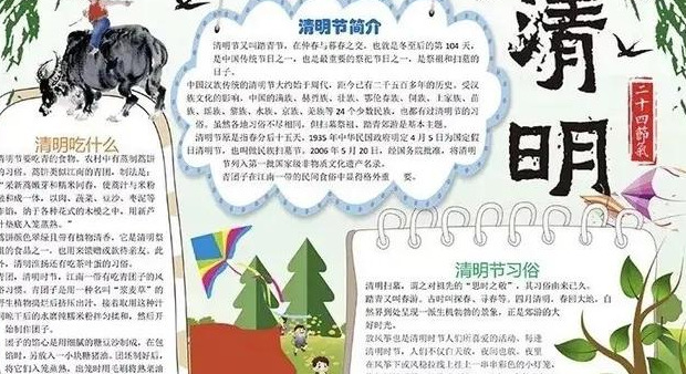 清明节手抄报图片【清明节手抄报模板】