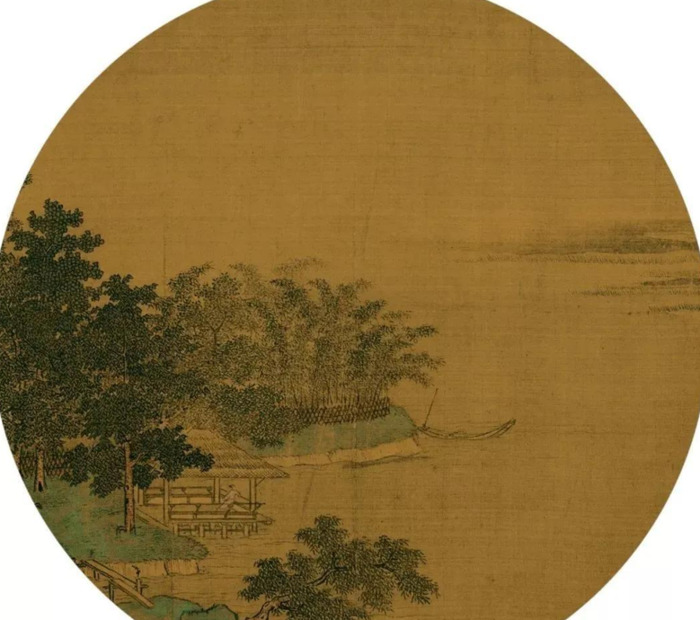 国画小品山水【国画小品山水画圆形】