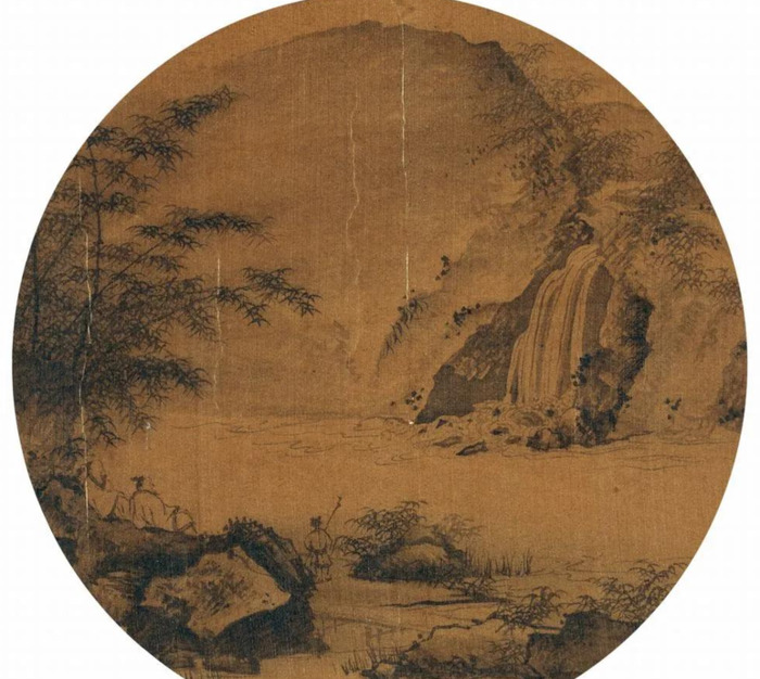 国画小品山水【国画小品山水画圆形】