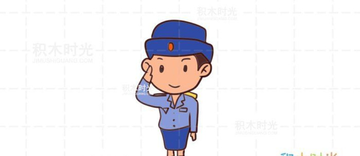 可爱的Q版警察简笔画【可爱的q版警察抓贼卡通】