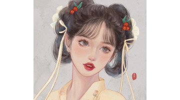 插画头像 古风女生【插画头像女】