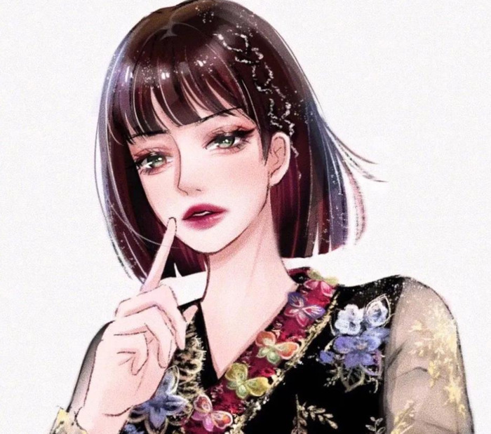 手绘美少女插画头像女【插画头像图片大全头像】