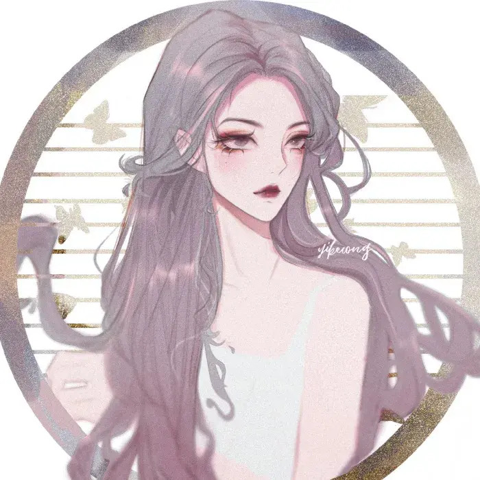 精美手绘插画头像 女生【插画头像图片大全头像】