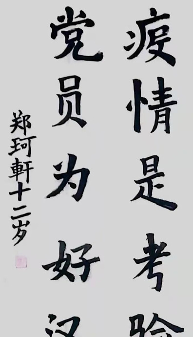 抗疫书法作品毛笔字【抗疫书法作品毛笔学生】