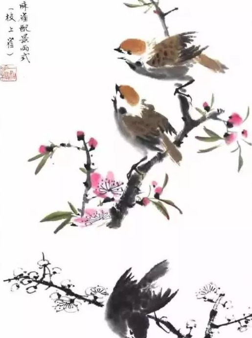 国学技法——麻雀画法详解【学习麻雀的画法步骤】