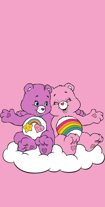 彩虹爱心熊动画片图片