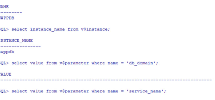 区分oracle数据库名、实例名、ORACLE_SID、数据库域名、全局