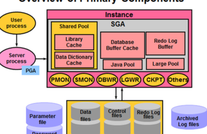 Oracle 的进程结构详解【Oracle 的进程结构的组成】