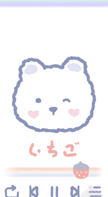 可爱小熊插画壁纸【萌哒哒小熊简笔画壁纸】