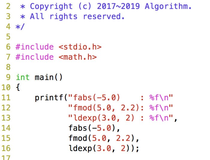 C语言math.h中的数学函数【C语言中各种常用的数学函数】