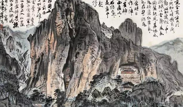 陆俨少绘画技巧【风，雪，雨，雾丝的画法】