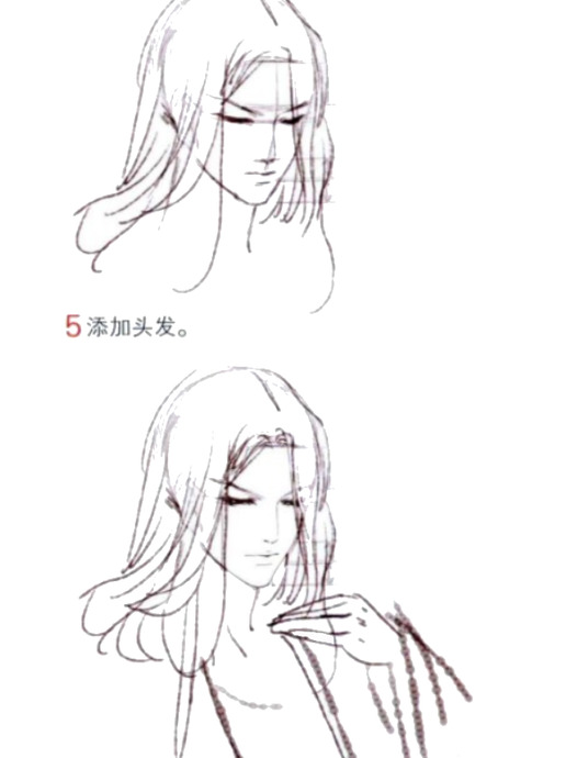 古风人物的手绘教程【美人美男CG线稿】