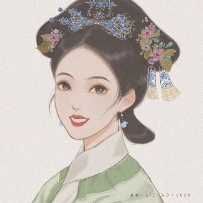 古风美女手绘头像【古风美女插画头像】