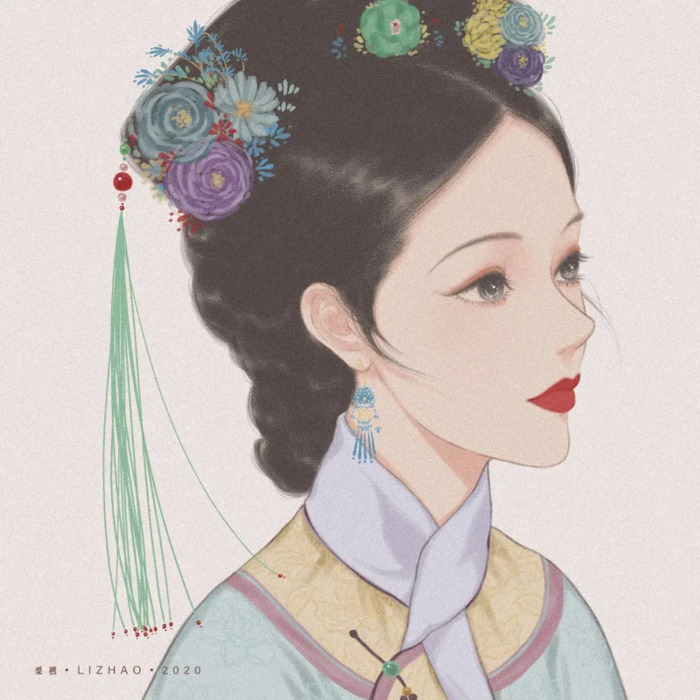 古风美女手绘头像【古风美女插画头像】