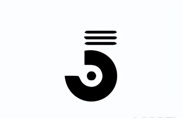 数字5创意logo设计图片