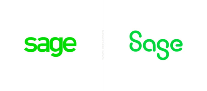 英国跨国软件公司Sage启用新logo【英国跨国软件公司Sage logo图片对比】