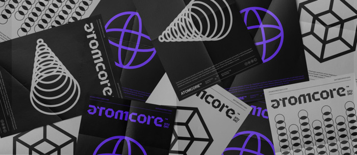 atomccre-studio元宇宙工作室logo设计