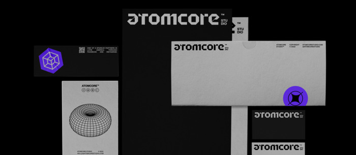 atomccre-studio元宇宙工作室logo设计