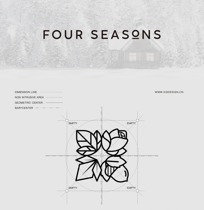 茶饮Logo设计——FOUR SEASONS【茶馆logo设计】