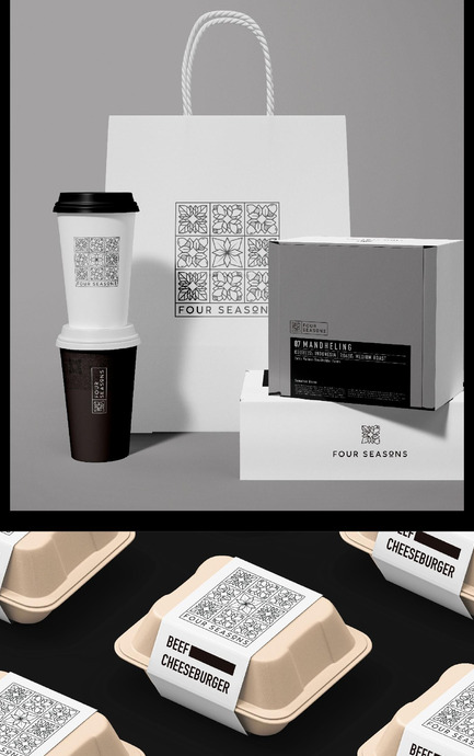 茶饮Logo设计——FOUR SEASONS【茶馆logo设计】