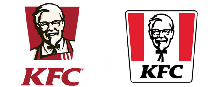 肯德基（KFC）推出第七代新LOGO【肯德基新旧LOGO对比】