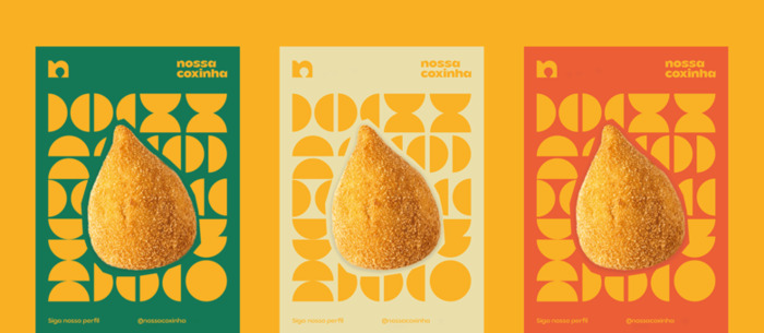 Nossa Coxinha 巴西小吃品牌logo设计【巴西特色小吃logo设计】