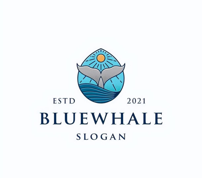 深邃的海洋元素标志设计【海洋logo设计】