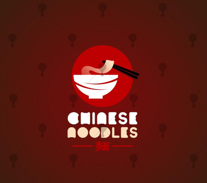 中式面馆LOGO——Chinese Noodles案例【面馆logo设计】