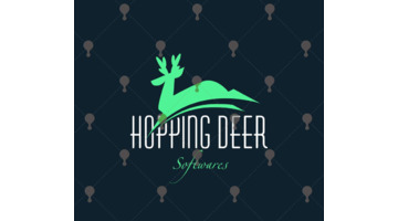 Hopping deer&mdash;&mdash;鹿logo设计【软件开发企业LOGO】