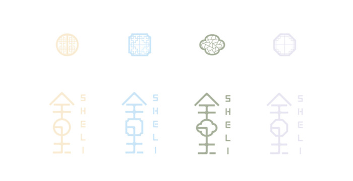 简约而有文艺气息—舍里民宿品牌Logo