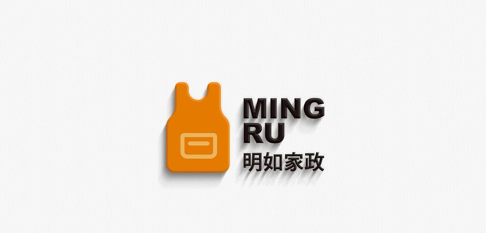 明如家政——家政品牌logo设计案例【家政公司logo设计】