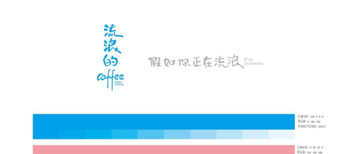 咖啡主题logo设计——流浪的Coffee【咖啡主题创意logo设计】