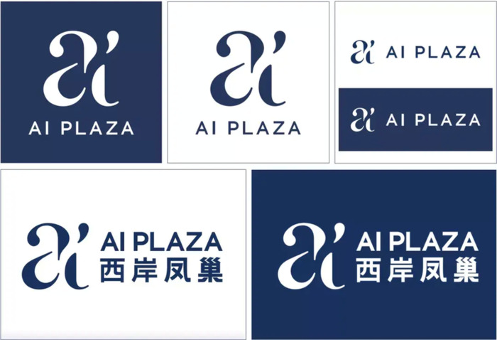 把项目logo完成超级符号，我只服AIPLAZA西岸凤巢