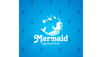 Mermaid&mdash;&mdash;美人鱼logo设计【水族馆logo设计】