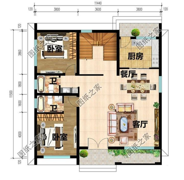 建房子设计图农村 10万图片