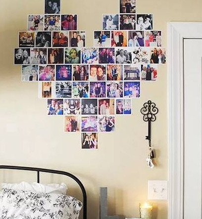 十全十美照片墙摆法图图片