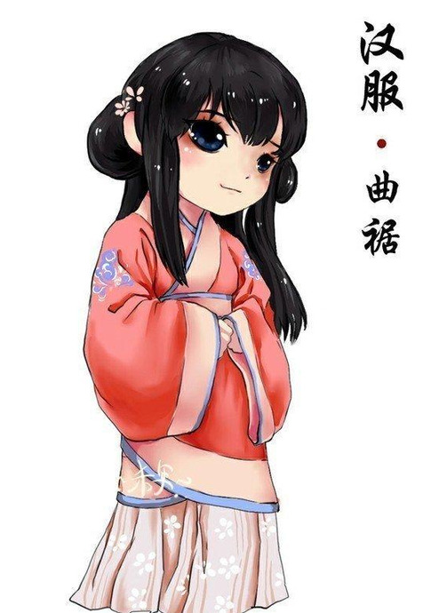 中国风手绘汉服，大家可以试着换上一幅【中国风汉服手绘】