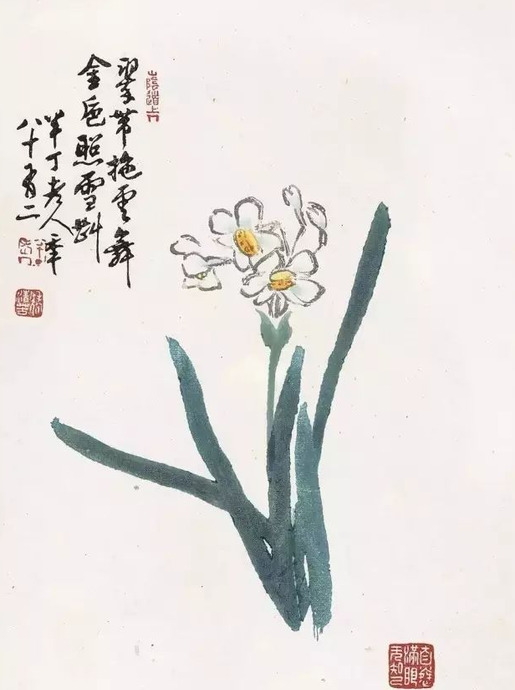 水仙花图片高清唯美【国画水仙花图片】