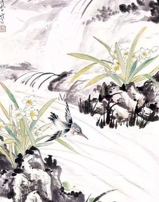 水仙花图片高清唯美【国画水仙花图片】