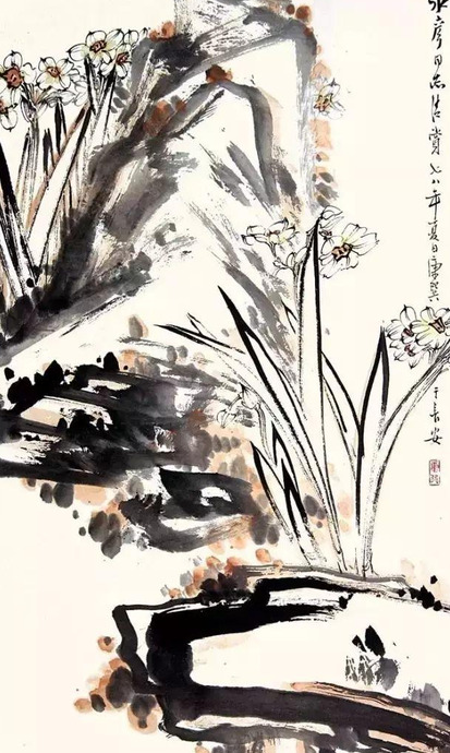 水仙花图片高清唯美【国画水仙花图片】