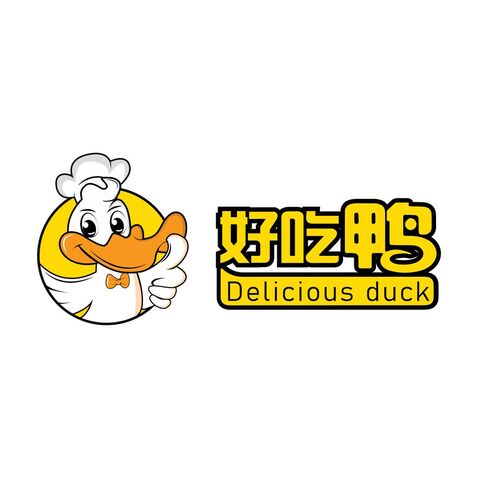 好吃鸭logo设计