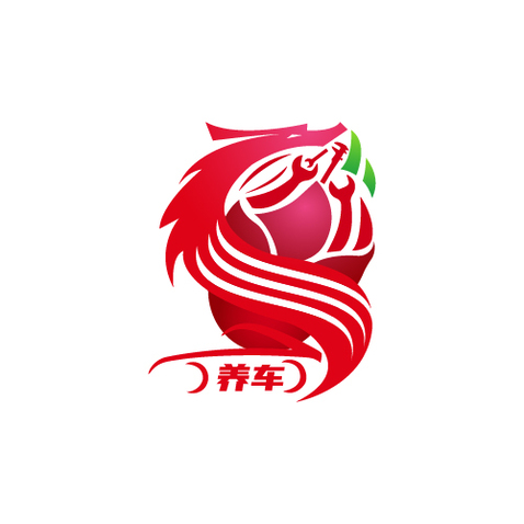 火龙果养车logo设计