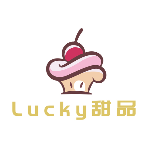 Lucky甜品logo设计