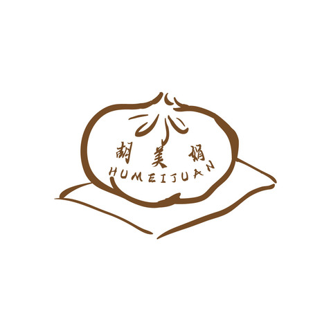 胡美娟logo设计