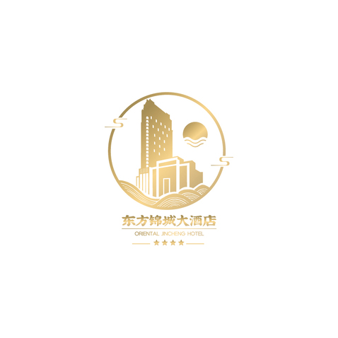 东方锦城大酒店logo设计